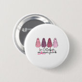 In oktober hebben we Ghost Boo Halloween Breast C Ronde Button 5,7 Cm (Voorkant /achterkant)