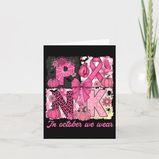 In oktober hebben we het bewustzijn van borstkanke kaart (Voorkant)