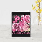 In oktober hebben we het bewustzijn van borstkanke kaart (Gele Bloem)