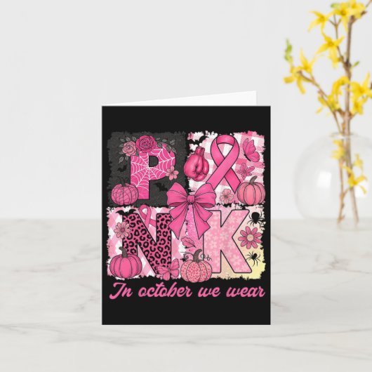 In oktober hebben we het bewustzijn van borstkanke kaart (Gele Bloem)