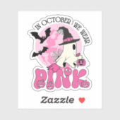 In oktober hebben we Pink Ghost Halloween Draag Sticker (Vel)