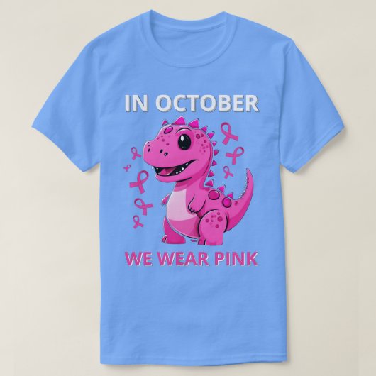 in oktober hebben we roze draag t-shirt (Design voorkant)