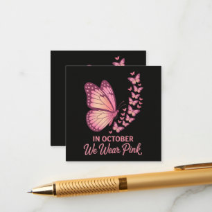 In oktober Roze Borst Vlinder Informatiekaartje