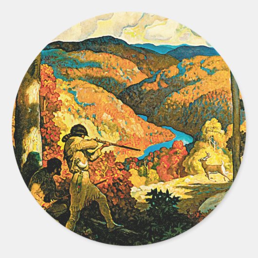 In Old Kentucky Ronde Sticker (Voorkant)