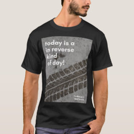 In omgekeerde soort dag T-shirt HEREN
