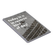 In omgekeerde soort dagnotities notitieboek (Rechterzijde)