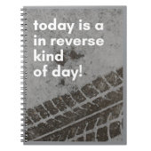 In omgekeerde soort dagnotities notitieboek (Voorkant)