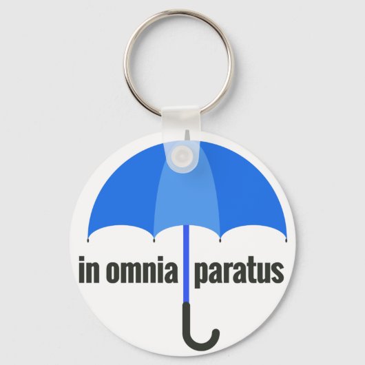in omnia paratus sleutelhanger (Voorkant)
