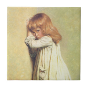 In Onbeschaamd door Charles Burton Barber, Vintage Tegeltje