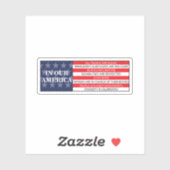 In ons Amerika zijn alle volkeren gelijk Sticker (Vel)