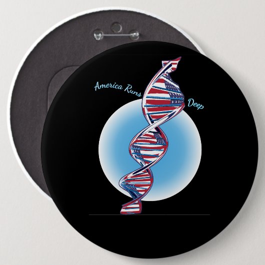 In ons DNA Ronde Button 6,0 Cm (Voorkant /achterkant)