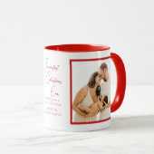 In ons eerste kersttijdperk vakantie nieuwe baby c mok (Voorkant rechts)