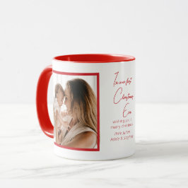 In ons eerste kersttijdperk vakantie nieuwe baby c mok