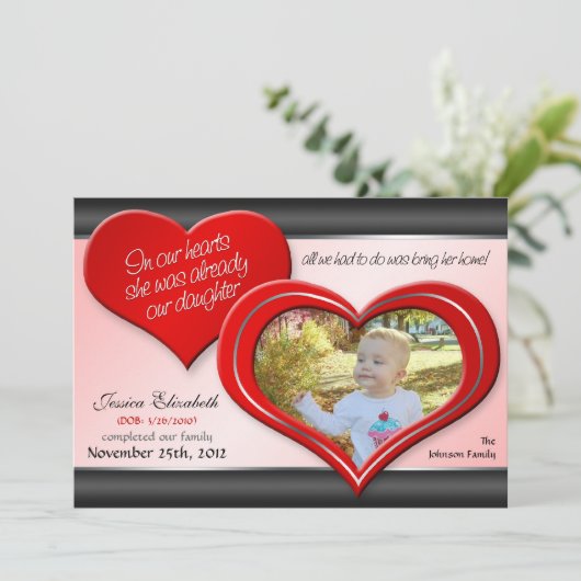 In ons hart - aankondigingen van de Rode Heart-ado (Staand voorkant)