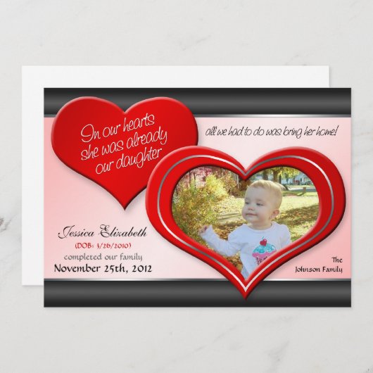 In ons hart - aankondigingen van de Rode Heart-ado (Voorkant / Achterkant)