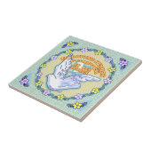 In ons hart gedenkteken tegel tegeltje (Zijkant)