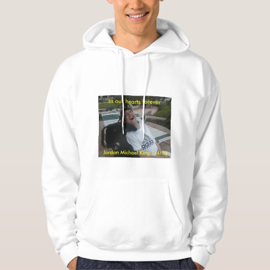 In ons hart voor altijd, Jordan Michael... Hoodie (Voorkant)