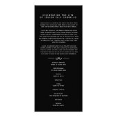 In ons hartenbegrafenisprogramma zwart mono reclamekaart (Voorkant)