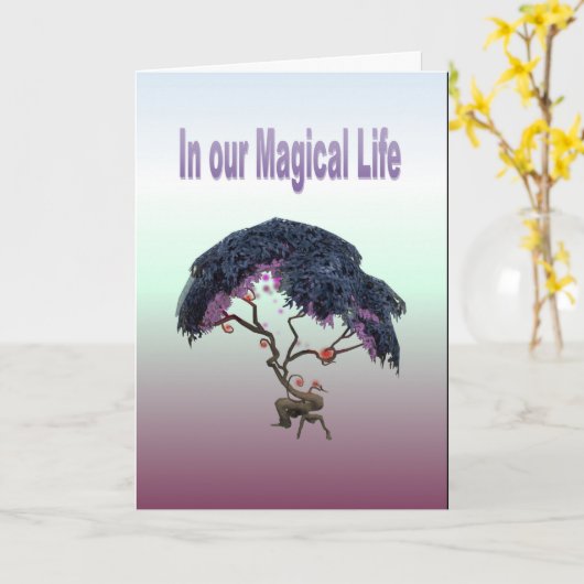 In ons Magische Leven Kaart (Gele Bloem)