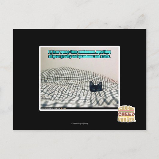 In ons ruimtetijdcontinuüm briefkaart (Voorkant)