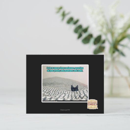 In ons ruimtetijdcontinuüm briefkaart (Staand voorkant)