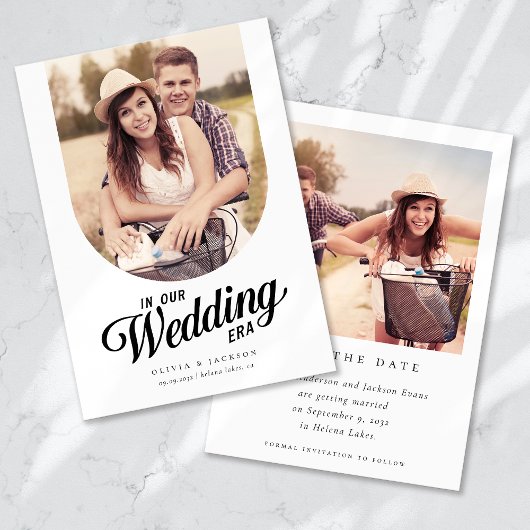 In ons trouwtijdperk Foto Save The Date
