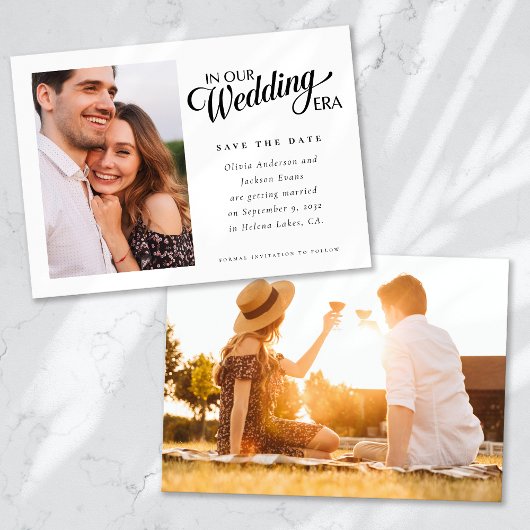 In ons trouwtijdperk fotoscript save the date
