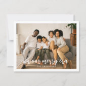 In Onze Blijde Tijd Foto Grappige Kerstmis Feestdagenkaart (Voorkant)