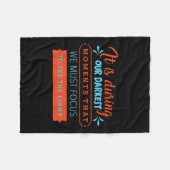 In onze donkerste momenten moeten we ons richten o fleece deken (Voorkant (Horizontaal))