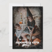 In onze enge tijd familie Halloween kerstkaart (Voorkant)