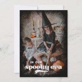 In onze enge tijd familie Halloween kerstkaart