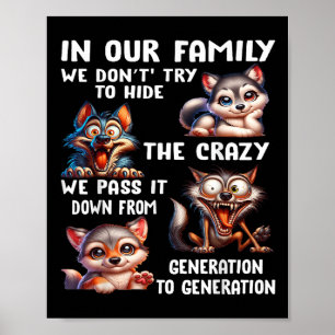 In onze familie proberen we de gekke dingen die we poster