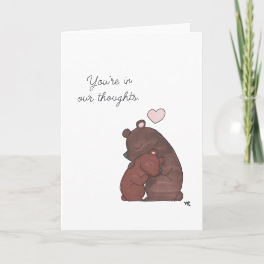 In onze gedachten Beren Kaart (Voorkant)