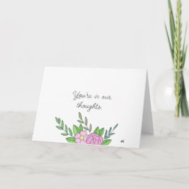 In onze gedachten Bloemen 1 Kaart