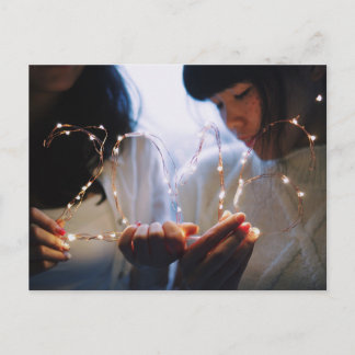 In onze hand 2016 NYC Verlichting Portret Foto Briefkaart