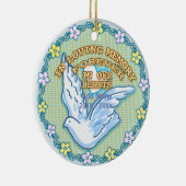 In Onze Hart Herdenkingsornamenten Keramisch Ornament (Rechts)