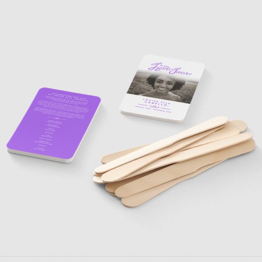 In onze harten begrafenis paarse witte bruiloft pr handwaaier (Niet-gemonteerd)