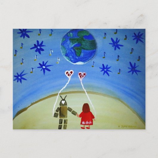 ...In Other Words...art by Jutta Gabriel... Briefkaart (Voorkant)