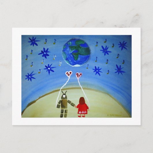 ...In Other Words...art by Jutta Gabriel... Briefkaart (Voorkant)