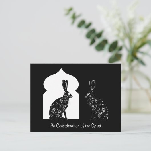 IN OVERWEGING NEMEN VAN DE SPIRIT BRIEFKAART (Staand voorkant)