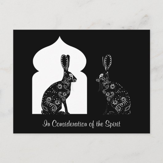 IN OVERWEGING NEMEN VAN DE SPIRIT BRIEFKAART (Voorkant)