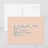 In overweldigende angst vind je een overweldigende briefkaart (Voorkant / Achterkant)