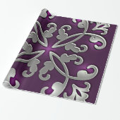  in Paars Cadeaupapier (Uitgerold)