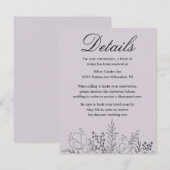  in Paars Informatiekaartje (Voorkant / Achterkant)