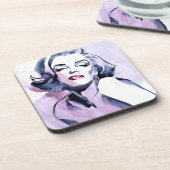  in Paars Onderzetter (Linkerzijde)