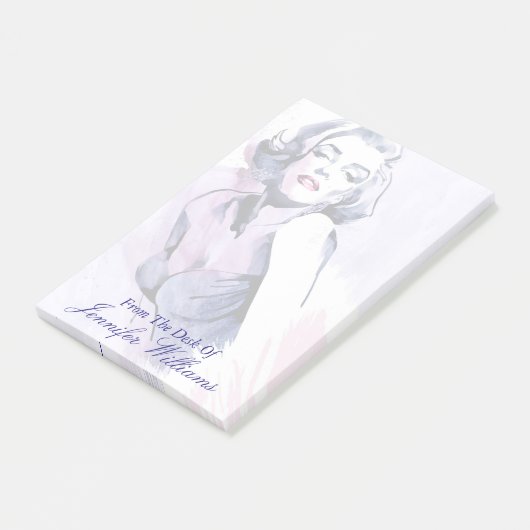  in Paars Post-it® Notes (Schuin)