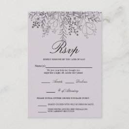  in Paars RSVP Kaartje