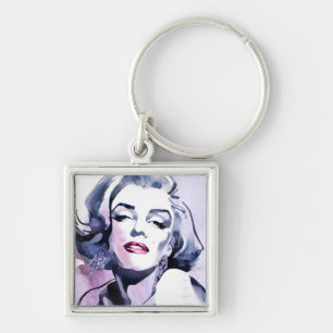  in Paars Sleutelhanger