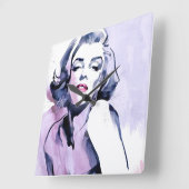  in Paars Vierkante Klok (Hoek)