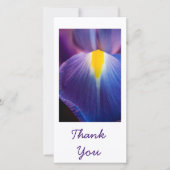 in Paarse Iris Dankjewel Kaarten (Voorkant)